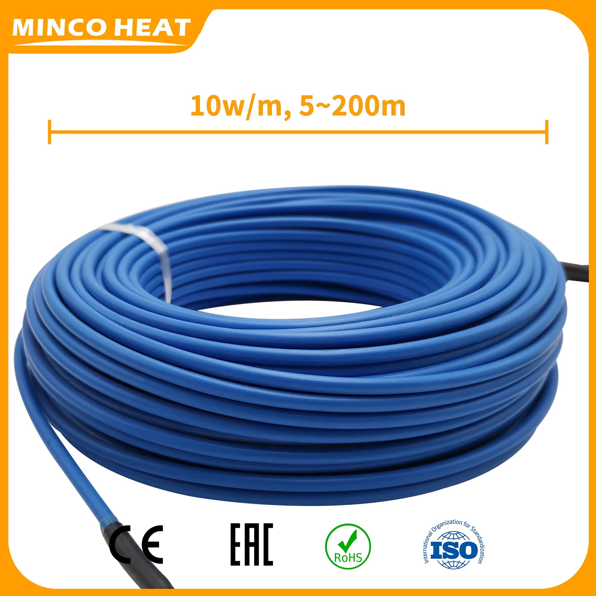 Minco Heat cavo di riscaldamento a basso costo cavo Hotline elettrico nuovo doppio conduttore sotto il sistema di riscaldamento a pavimento in