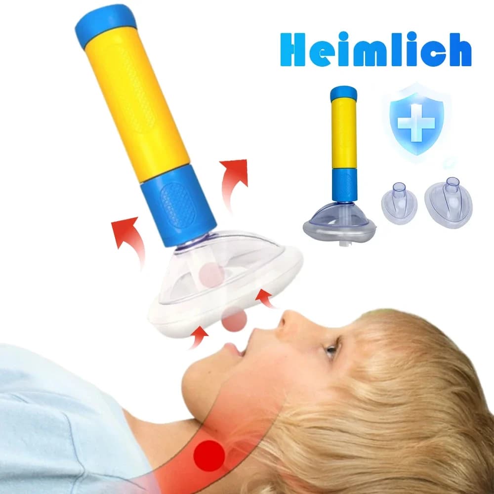 Dispositivo antisoffocamento Salvaspazio Aspirazione Emergenza Anti asfissia Maschera da allenamento RCP Kit di pronto soccorso Adulti e bambini