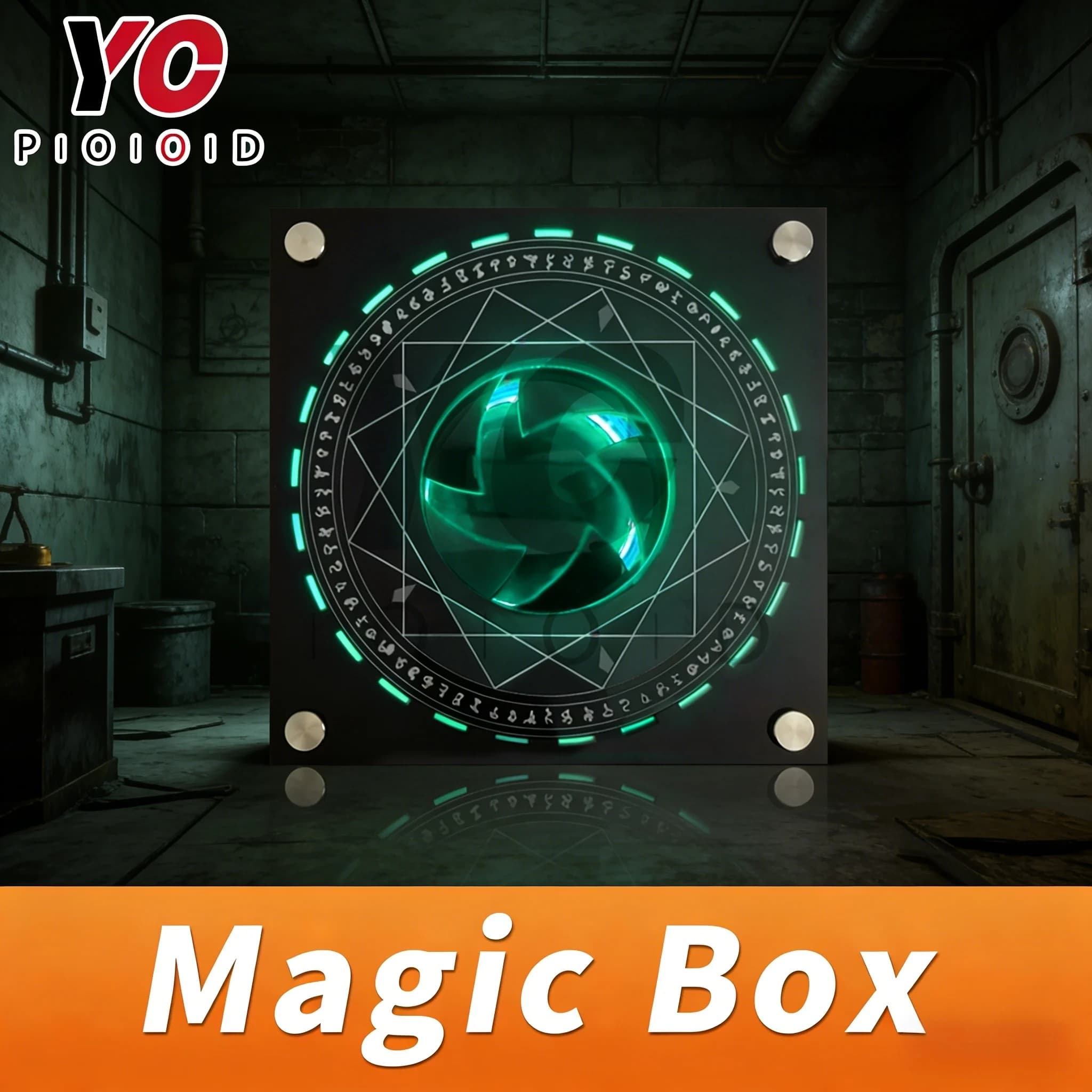Scatola magica per Escape Room, accessori magici, scatola con trigger RFID, i giocatori aprono la scatola per ricevere indizi, gadget per giochi di