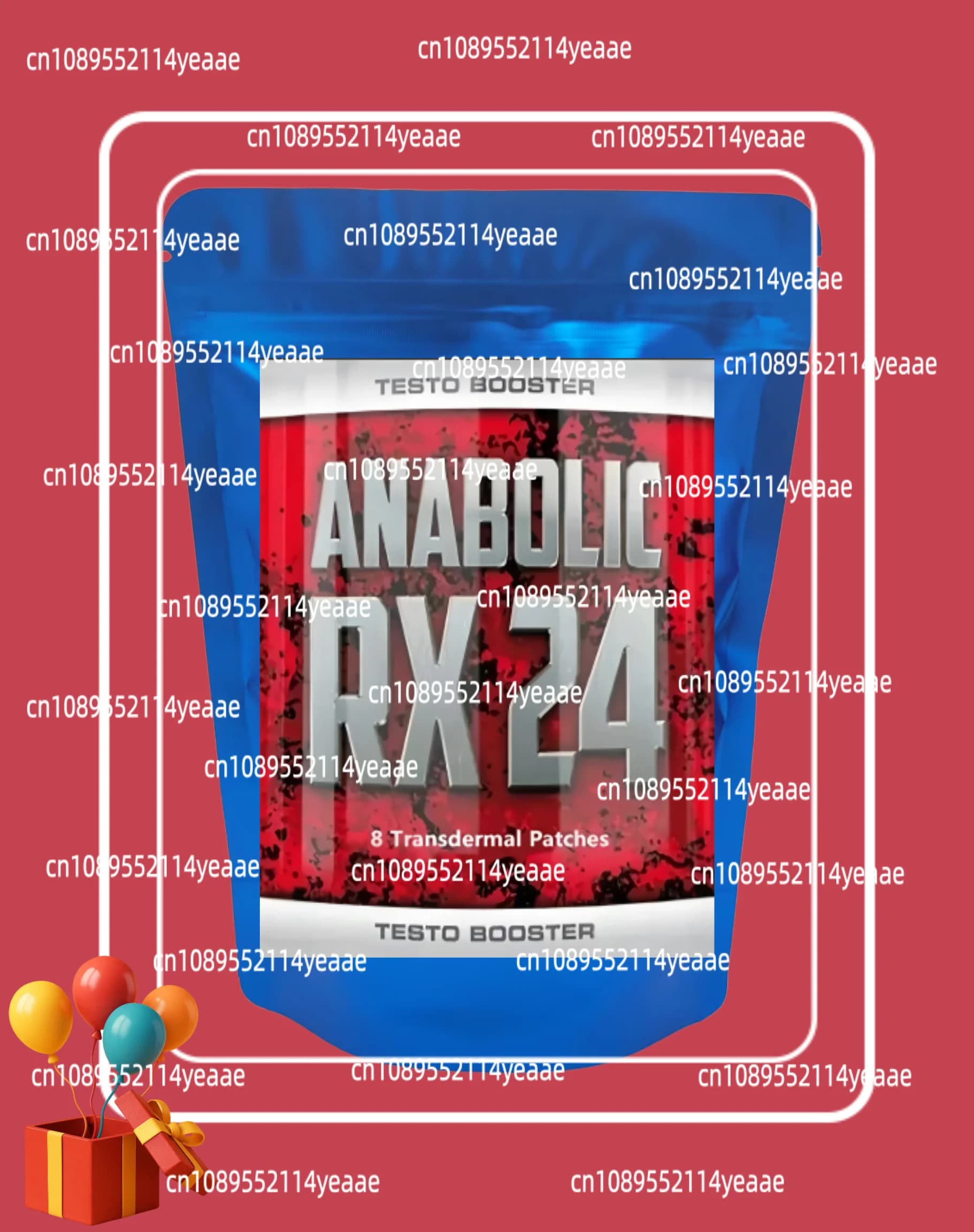 Anabolic Rx24 Testobooster per Aumentare la Massa Muscolare, Stimolatore di Testosterone, Ingredienti Anabolici Comprovati, Cerotto Muscolare