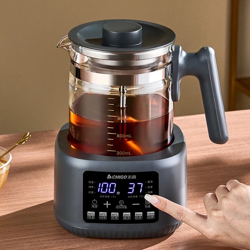 Bollitore Elettrico Multifunzione da 1300ml con Spray a Vapore, Regolatore di Temperatura Costante per Latte e Tè, Termostatico 72h