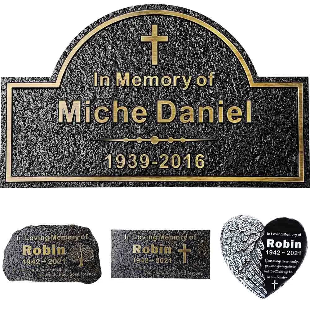 Placca commemorativa personalizzata, incisa personalizzata, amati per persone o animali domestici, pennarelli per tombe di cani e gatti, targhe