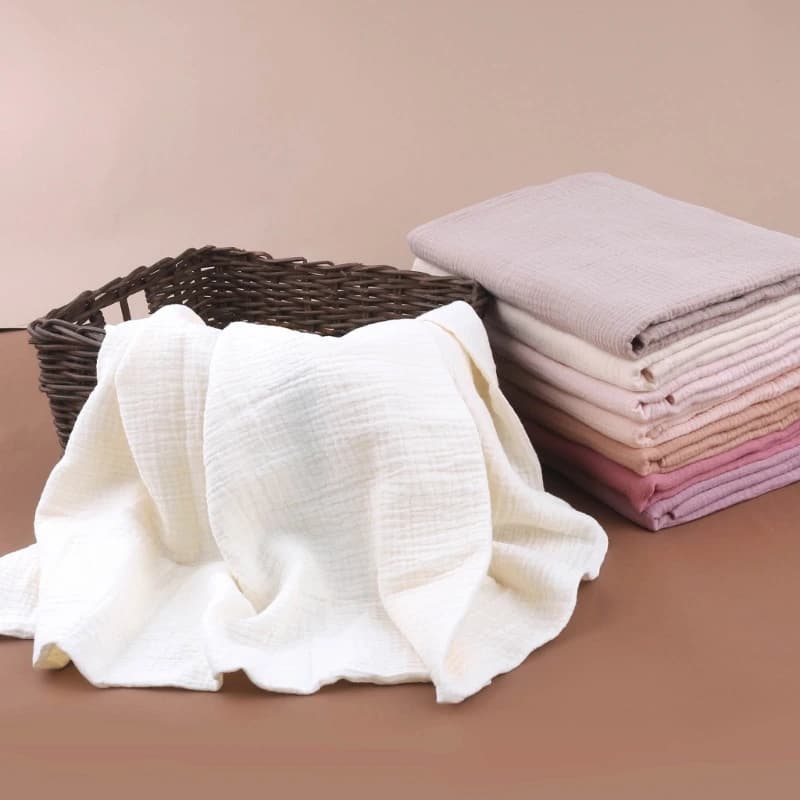Coperta Swaddle in cotone asciugamano in mussola per bambini trapunta sottile estiva per neonati asciugamano da bagno ad alto assorbimento coperta per