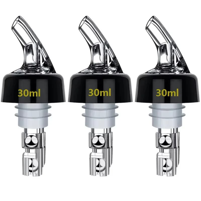 3 pezzi stampati bottiglia misurata versatore beccucci liquore versatori colpo rapido spirito gotta vino cocktail whisky dispenser barista