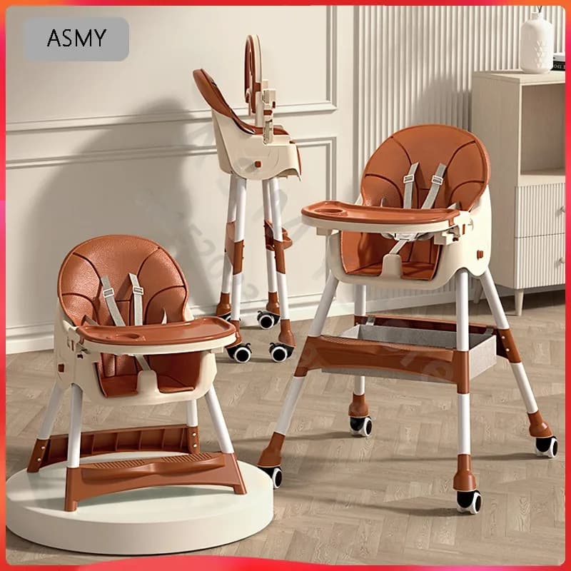 Sedia da pranzo per bambini / sedile pieghevole per mangiare il bambino / ascensore multifunzionale per bambini che impara a sedersi sedia da tavolo