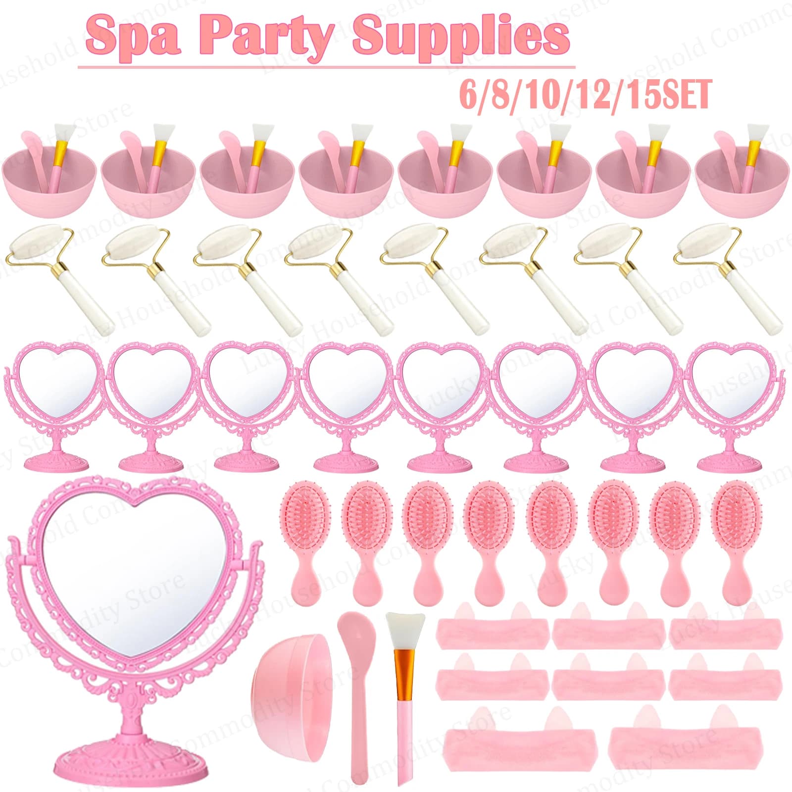 6/8/10/12 Set Spa Forniture per feste per ragazze Kit per il trucco Sleepover Party Pigiama Bomboniere per bambini Donne Regali di compleanno