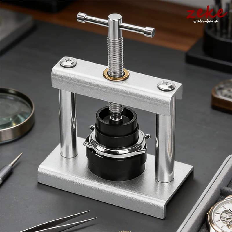 Set di presse per orologi professionali per chiusura del pressore della cassa posteriore dell'orologio, set di presse per orologi per il cambio della
