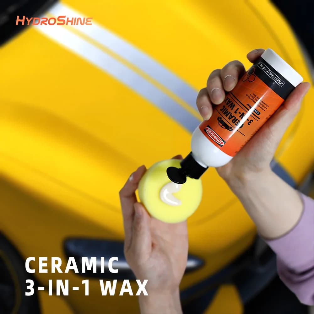Hydroshine Ceramica 3-in-1 Cera Rimuovi Swirl Marks Scratch Spot Ruggine Ossidazione Vernice Cura Lucidatura Carnauba Riparazione Pulisci Proteggere
