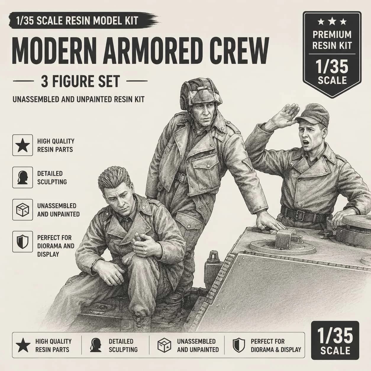 Kit di montaggio modello in resina fusa di alta qualità 1/35 Observer Member, non verniciato, necessita di essere assemblato, GK