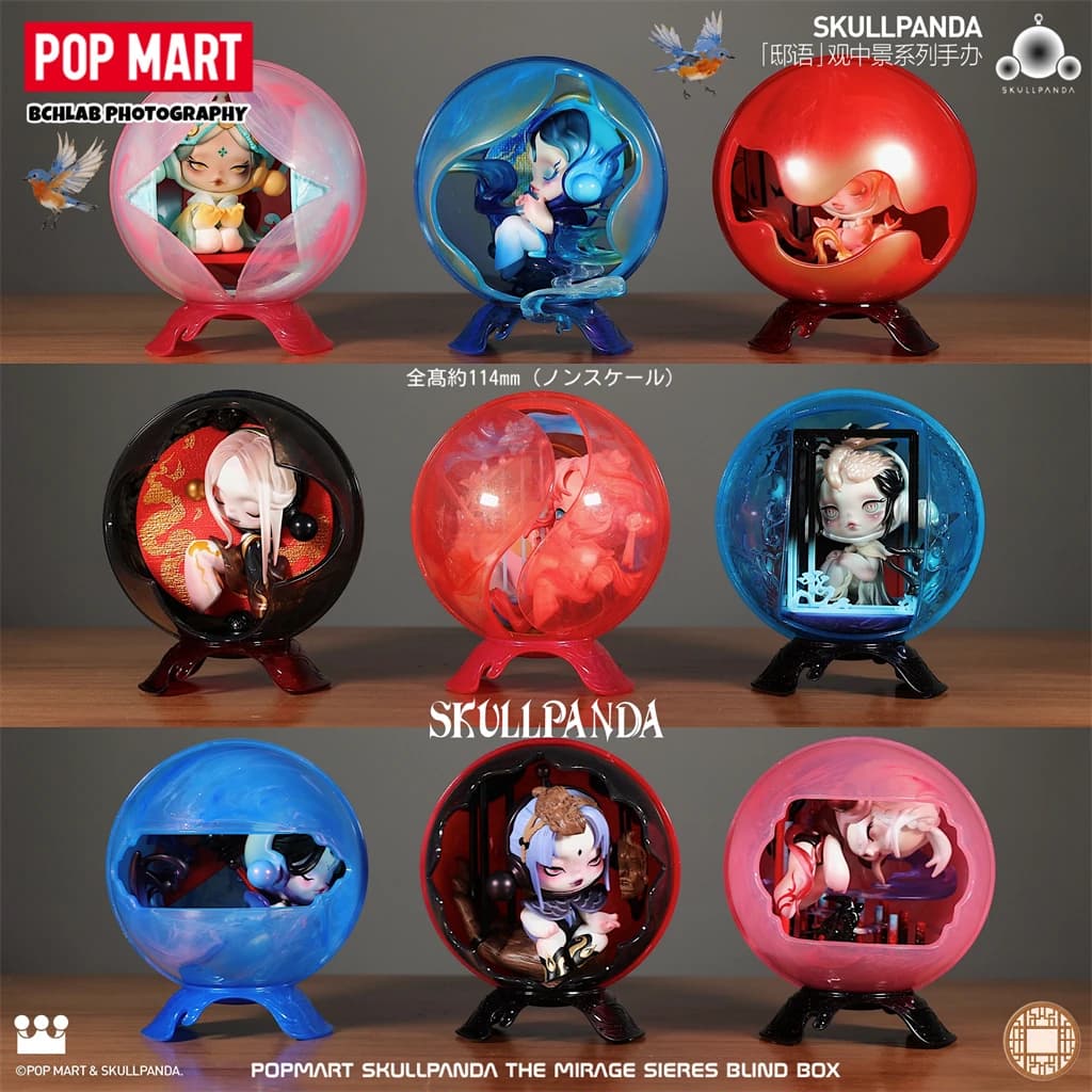 POP MART SKULLPANDA The Mirage Series Blind Box Toys Kawaii Anime Action Figure Caixa Caja Surprise Mystery Box Bambole Ragazze Regalo