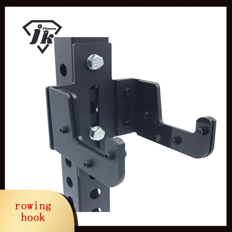 Ganci di supporto per l'allenamento del canottaggio della barra del bilanciere, accessori per attrezzature per il fitness