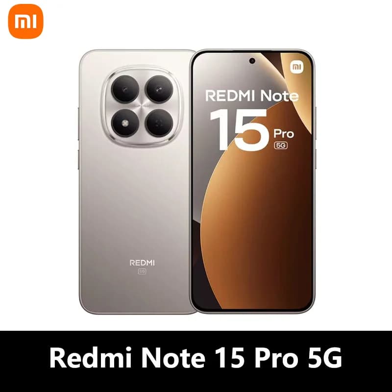 Xiaomi Redmi Note 15 Pro 5G, NFC, Schermo AMOLED 1.5K CrystalRes da 6,83 pollici, 120 Hz, Fotocamera da 200 MP, Batteria da 6580 mAh, IP68