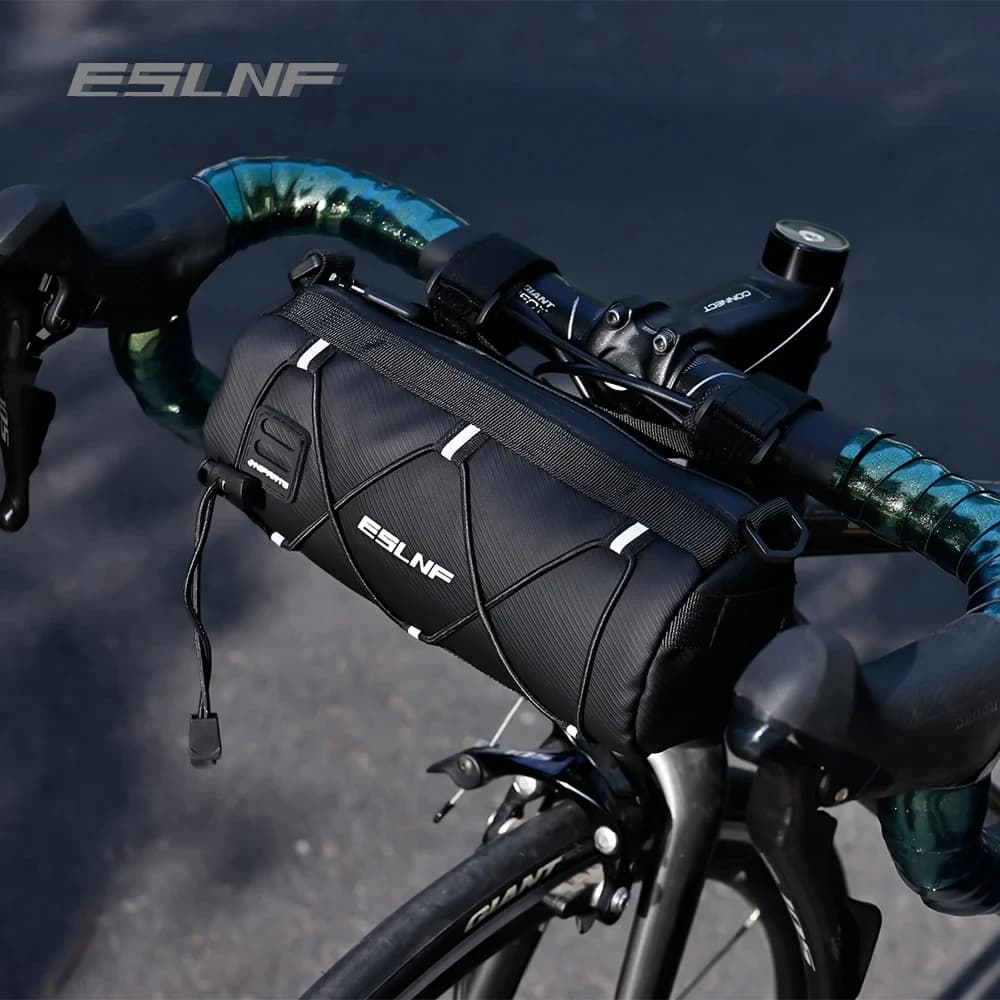ESLNF Borsa anteriore per bici di grande capacità di stoccaggio Borsa da equitazione multifunzione impermeabile esterna Borsa anteriore per mountain