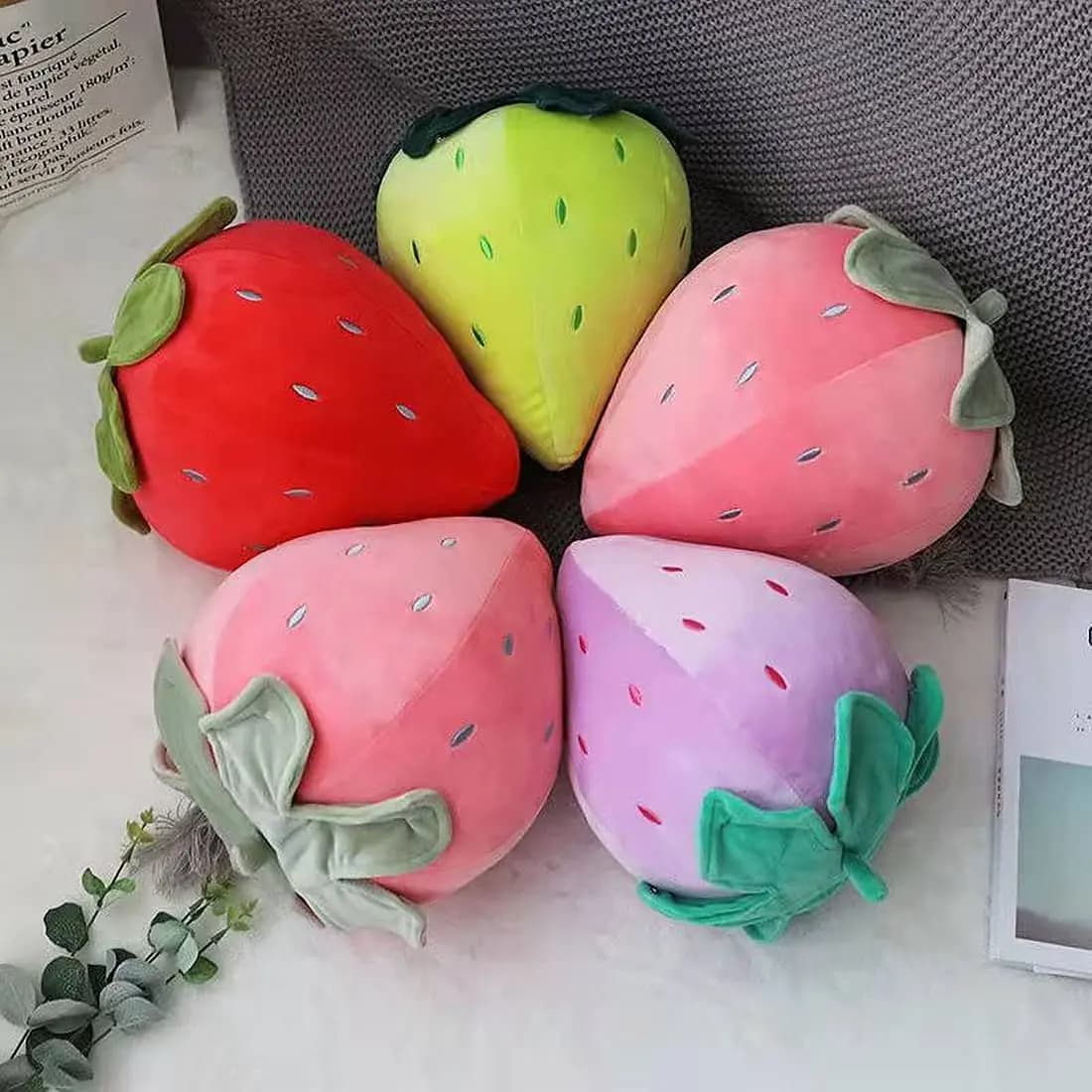 4 stile 25 cm frutta carina cuscino per bambini farcito fragola cuscini di peluche super morbidi cuscini per ragazze cuscino sedile per giocattoli per