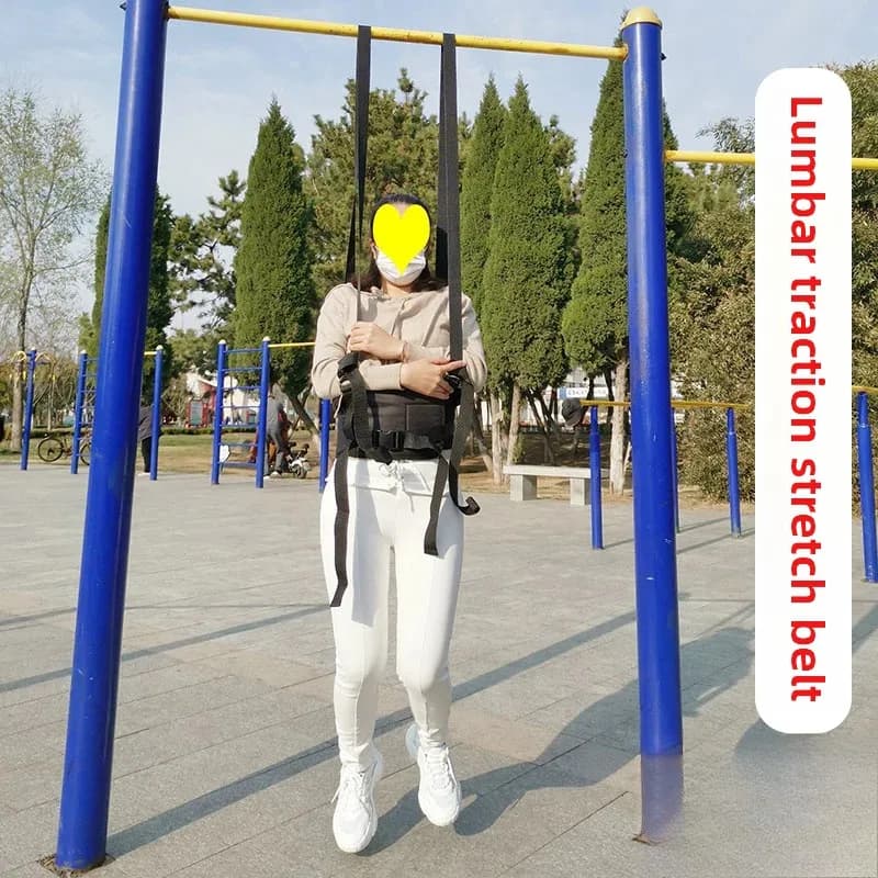 Ernia del disco lombare Cura della casa Barra orizzontale appesa Cintura di trazione lombare Scoliosi Stretching Riabilitazione Sling