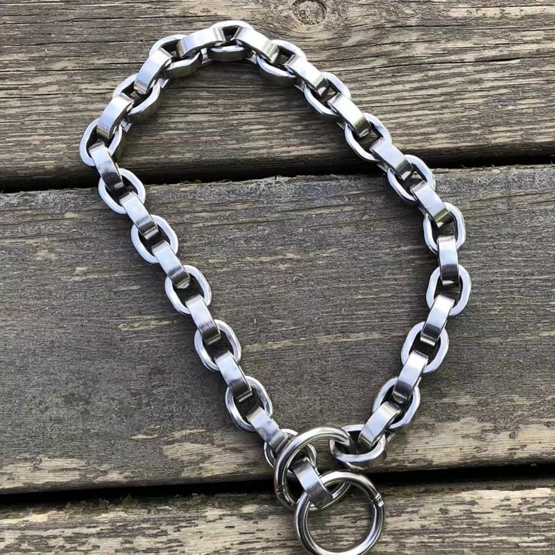 HQ SD01 collare per guinzaglio a catena in acciaio inossidabile massiccio 304 Bull Dog P per animali domestici giganti Rottweiler Corso