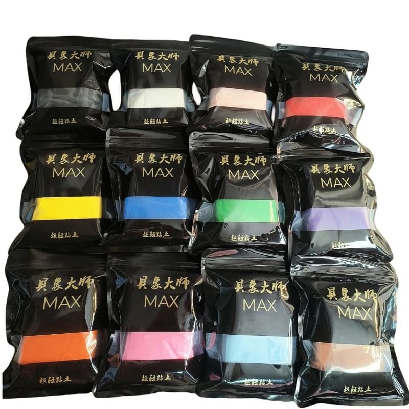 Professionale MAX Argilla ultraleggera Confezione grande 500g Argilla di gomma colorata Argilla polimerica fai-da-te fatta a mano Spruzza