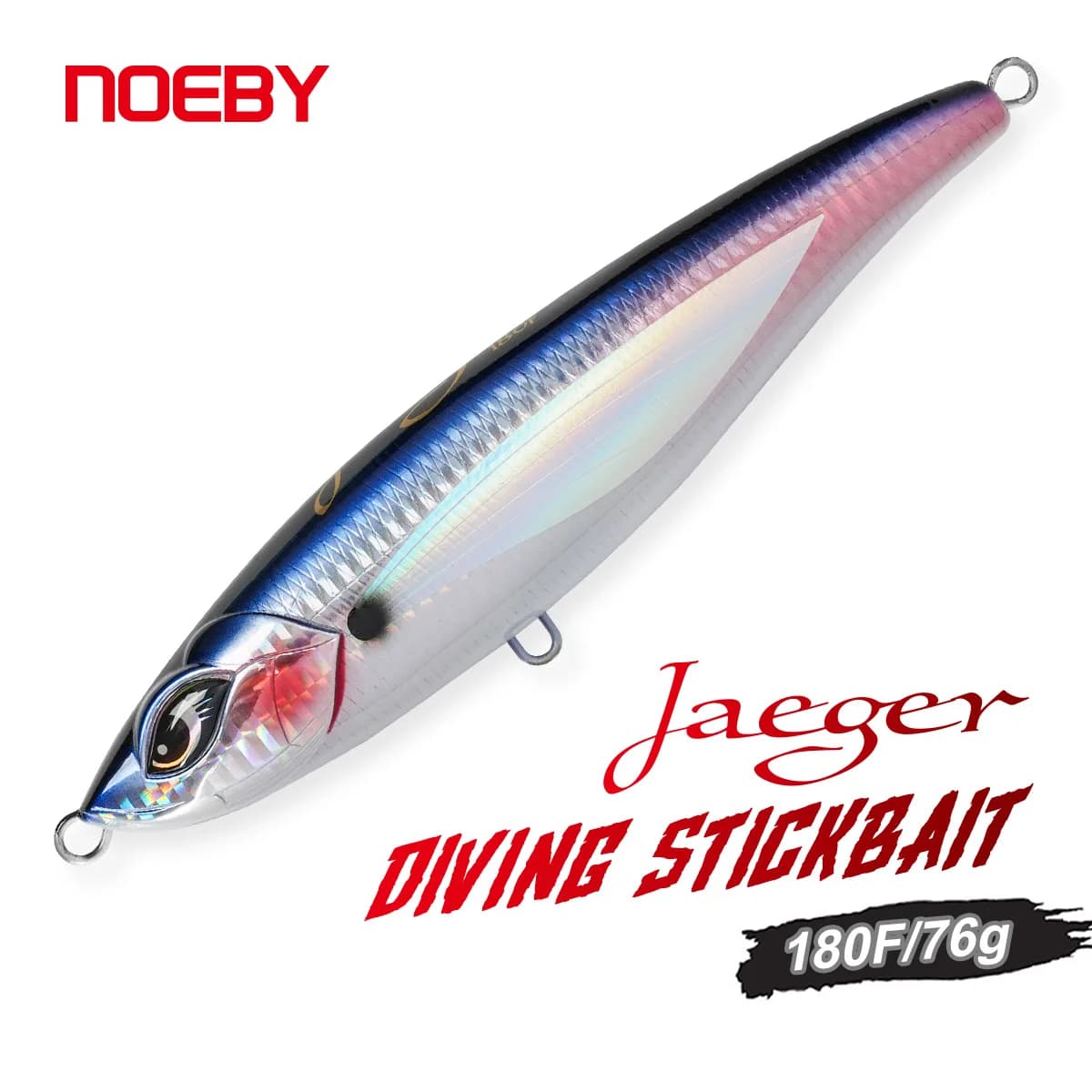 NOEBY Diving Stickbait 180mm 76g Jaeger Matita Galleggiante Richiamo di Pesca Grande Gioco Acqua Salata Kingfish Tonno Mare Barca Esche Da Pesca