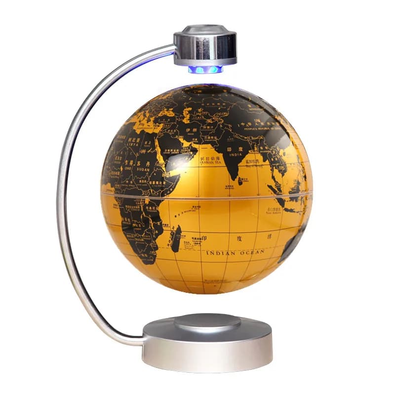 Ornamento a levitazione magnetica con globo di costellazione per studenti di grandi dimensioni da 8 pollici, interruttore tattile con rotazione