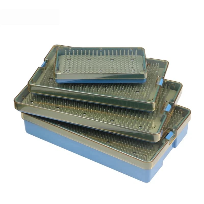 Custodia per vassoio di sterilizzazione autoclavabile dentale/othtalmico Strumenti didattici ortopedici Scatola di disinfezione in silicone