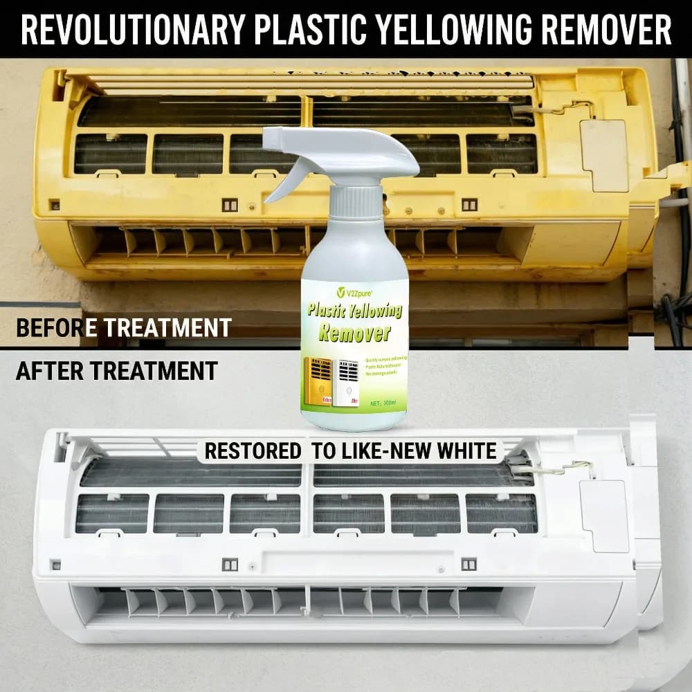 Detergente per la rimozione dell'ingiallimento della plastica, per la pulizia e il rinnovo di condizionatori e lavatrici, anti-ossidazione, per