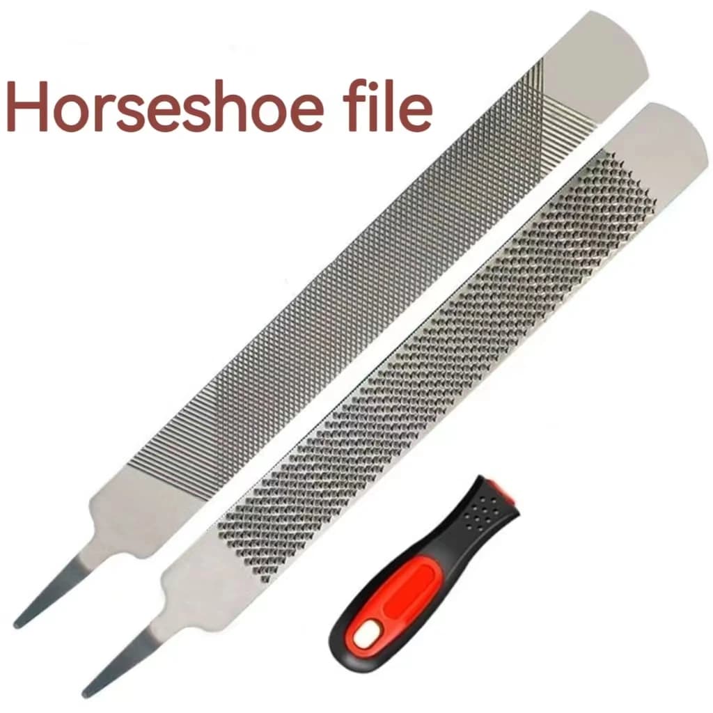 Hoof raspa 14 pollici strumenti di maniscalco ferri di cavallo strumenti di riparazione proiettile d'argento