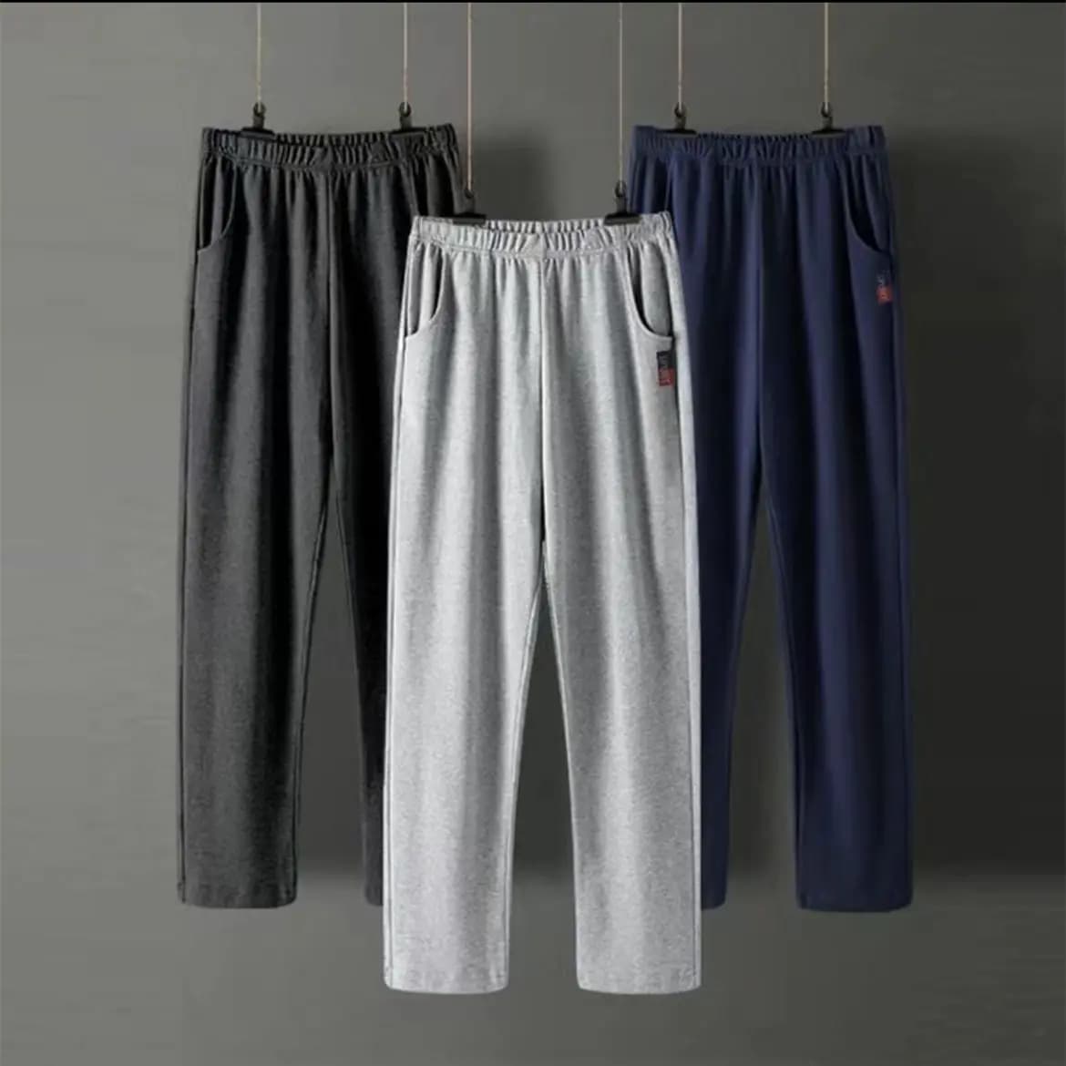 Moda uomo primavera autunno pantaloni sportivi in cotone sottile Streetwear pantaloni larghi maschili elastici in vita All-match Casual sportivi