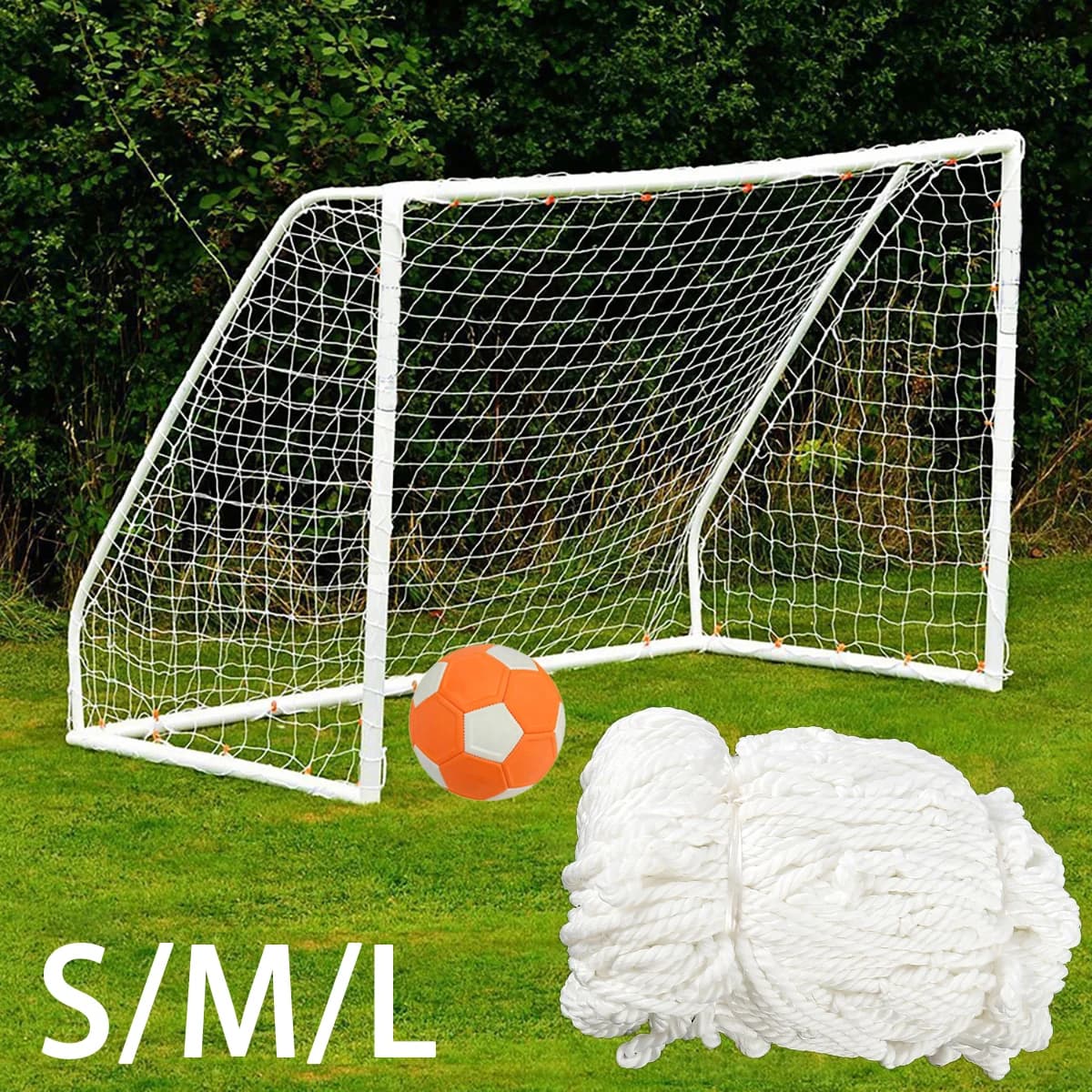 Rete da calcio Ne Practice Goal Net Polietilene Anti-impatto Rete da calcio Rete da calcio portatile pieghevole Attrezzatura da gioco di calcio