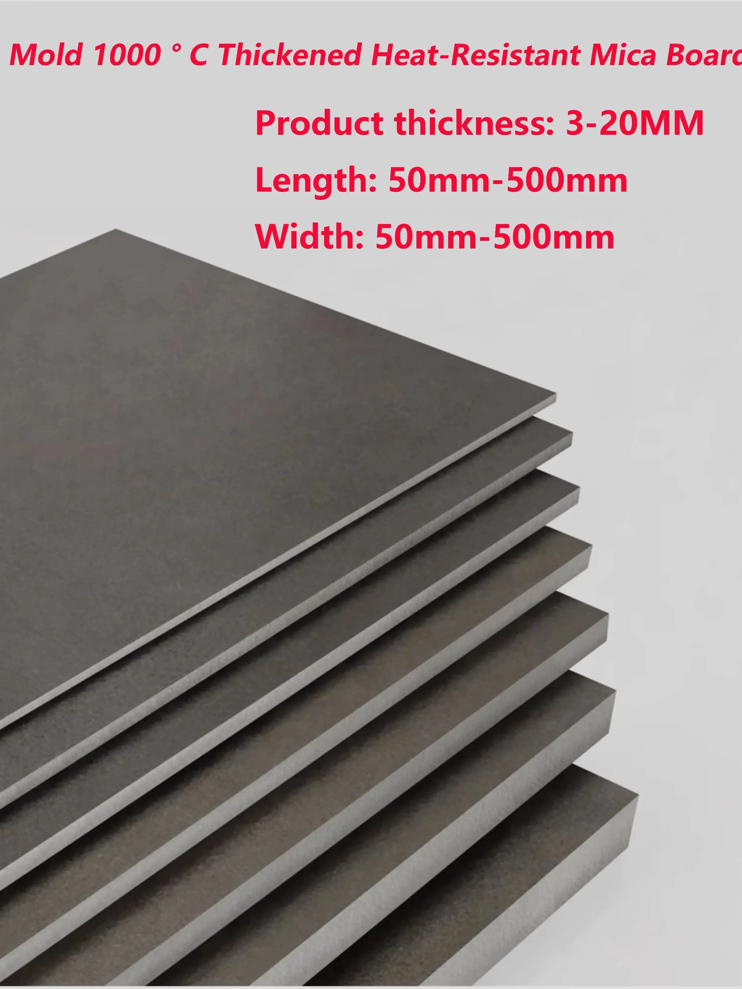 Lastra di Mica Resistente alle Alte Temperature, Spessore 3-20mm, 1000 Pezzi ° Stampo Industriale Ignifugo per Isolamento Termico