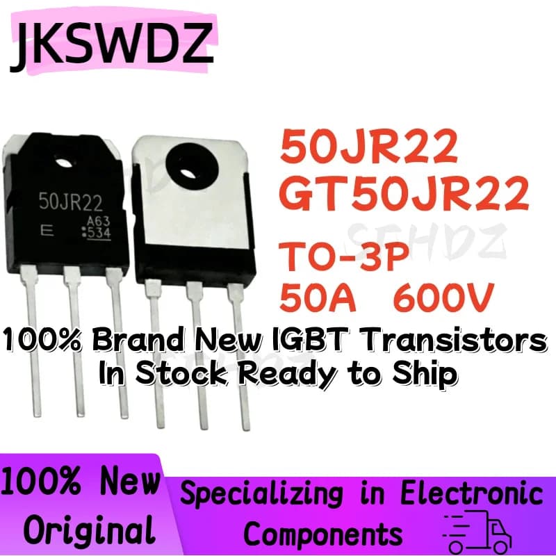 5/10/20PCS 50JR22 GT50JR22 TO-3P 50A 600V Transistor IGBT nuovissimi al 100% disponibili in magazzino, pronti per la spedizione