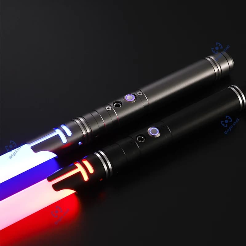 Spada laser in metallo Spada laser Giocattoli Sciabola luminosa RGB 15 Cambia colore Bambini Soundfonts Forza FX FOC Blaster Giocattoli Spada laser