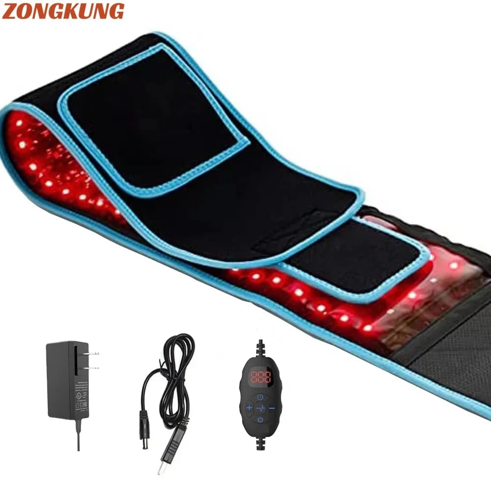 Cintura per terapia della luce a LED rossa e a infrarossi 850nm 660nm Sollievo dal mal di schiena Avvolgimento Bruciare i grassi Avvolgitore Macchina