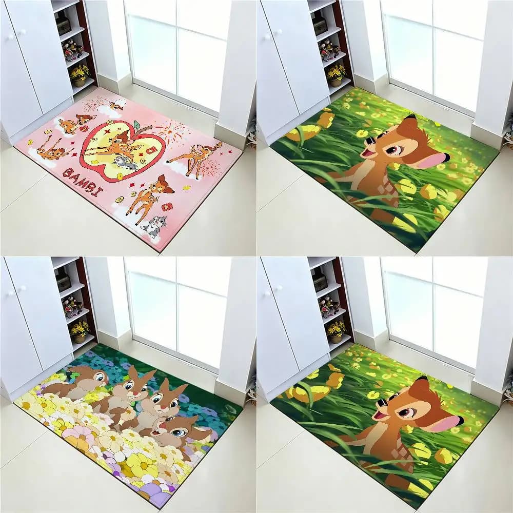 Tappeto classico Cartoon B-Bambi-S, tappetino antiscivolo per il bagno, tappetino per la porta, tappetino decorativo per la casa, tappetino per porta