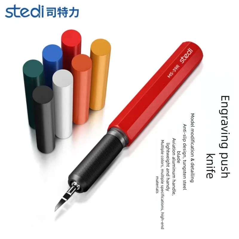 Modello Stedi Scalpello da intaglio Coltello a spinta Coltello per puntuación della linea di precisione per GD Hobby Modellismo Strumenti fai da te