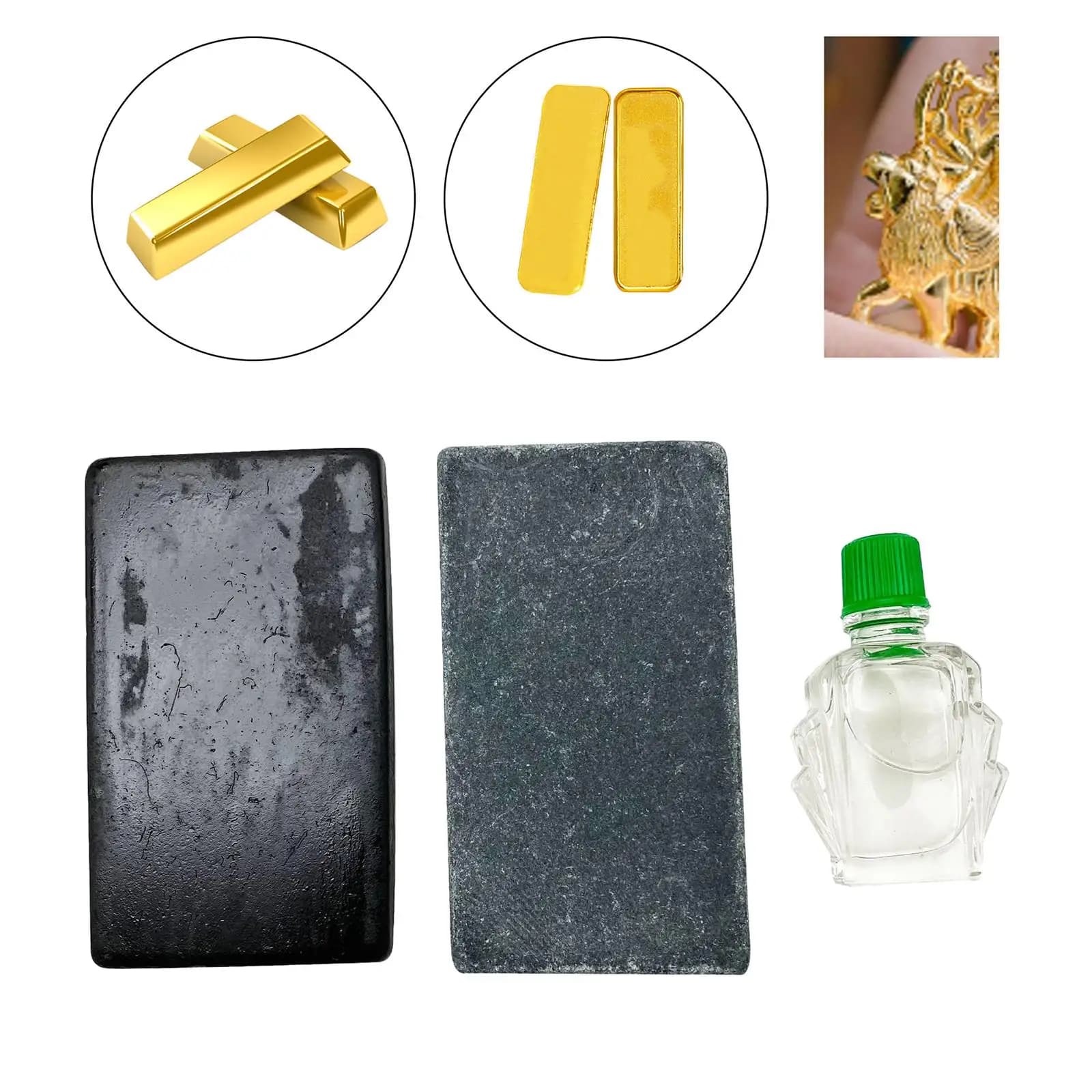 Kit per test dell'acido della pietra per test dell'oro Test dei metalli preziosi Strumenti portatili per gioielli con pietra per test dei gioielli Kit