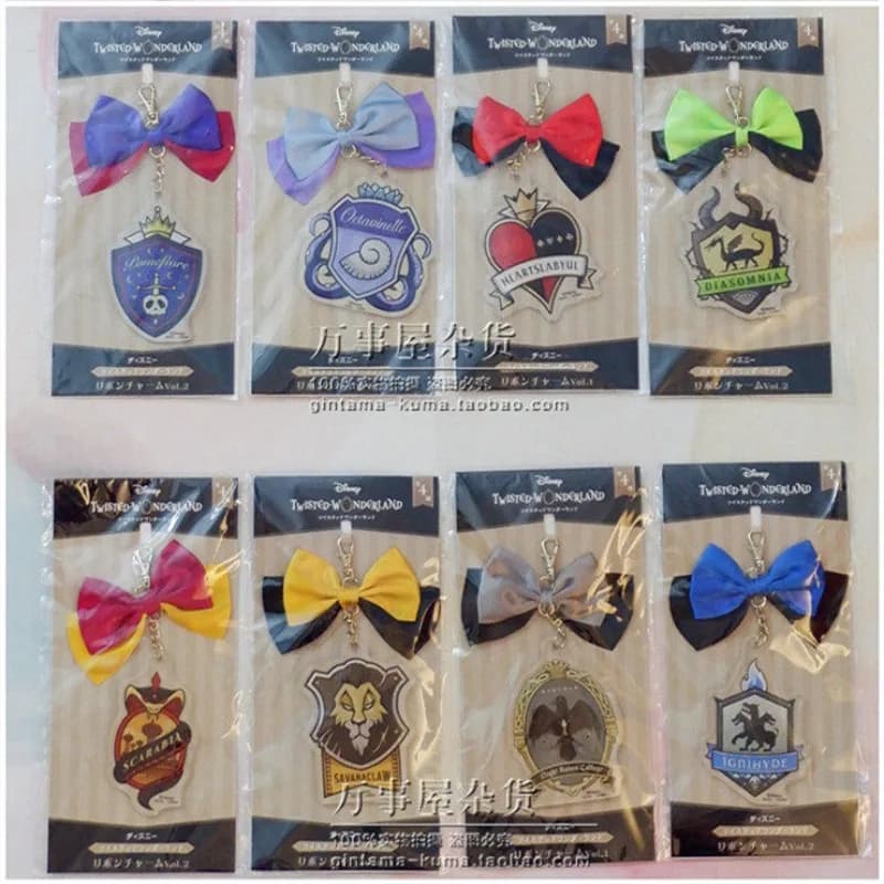 Portachiavi in acrilico Disney Twisted-Wonderland Riddle Rosehearts Malleus Draconia, prodotti a tema gioco, grazioso ornamento creativo per borsa
