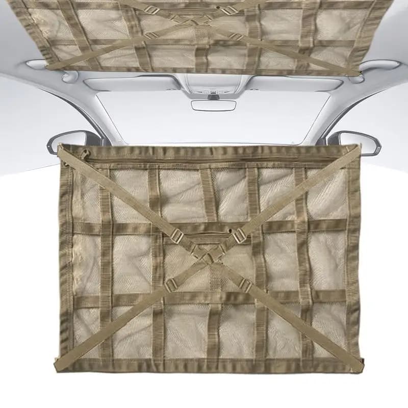 Rete di carico per soffitto dell'auto Rete di carico per soffitto dell'auto Salvaspazio Tasca portaoggetti per bagagliaio dell'auto Organizzatore