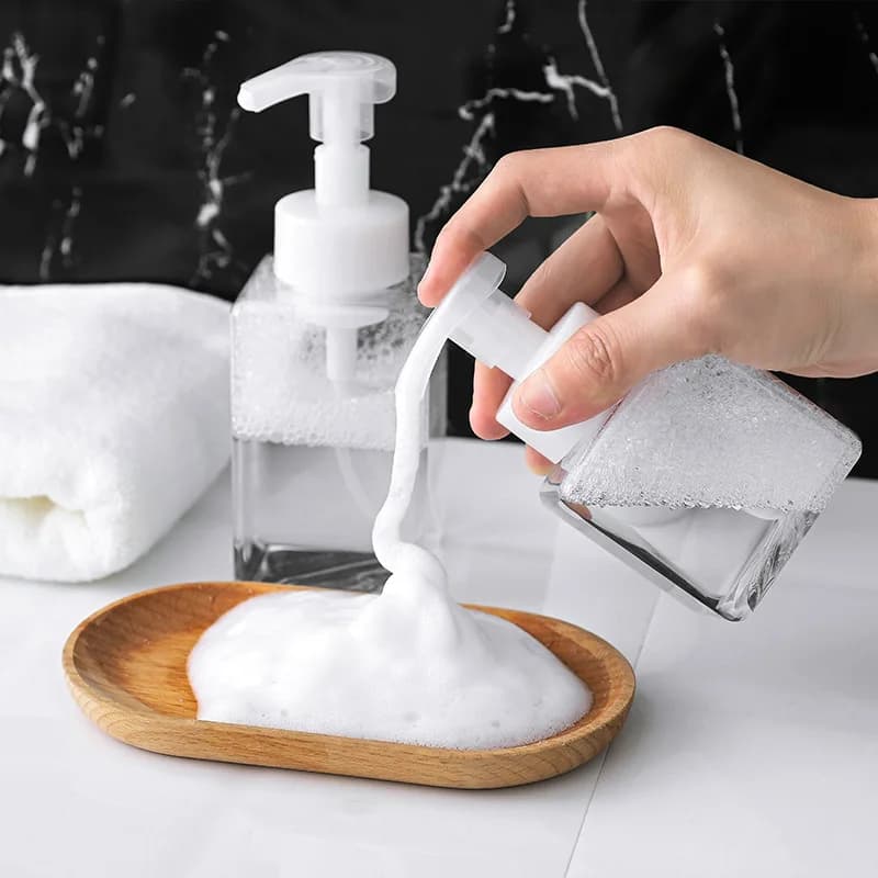 2454 Flacone di schiuma per mousse, flacone di schiuma per disinfettante per le mani, schiuma per detergente viso a pressa, sub-imbottigliamento