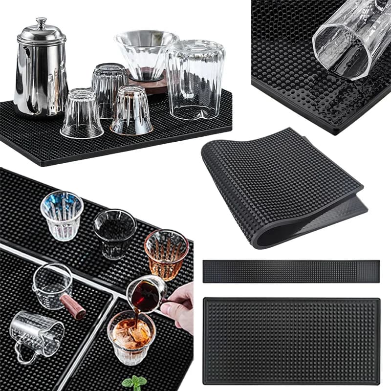Tappetino da bar in PVC antiscivolo Tappetino per tazze da caffè per la casa Tappetino per servizio di fuoriuscite da appoggio durevole resistente al