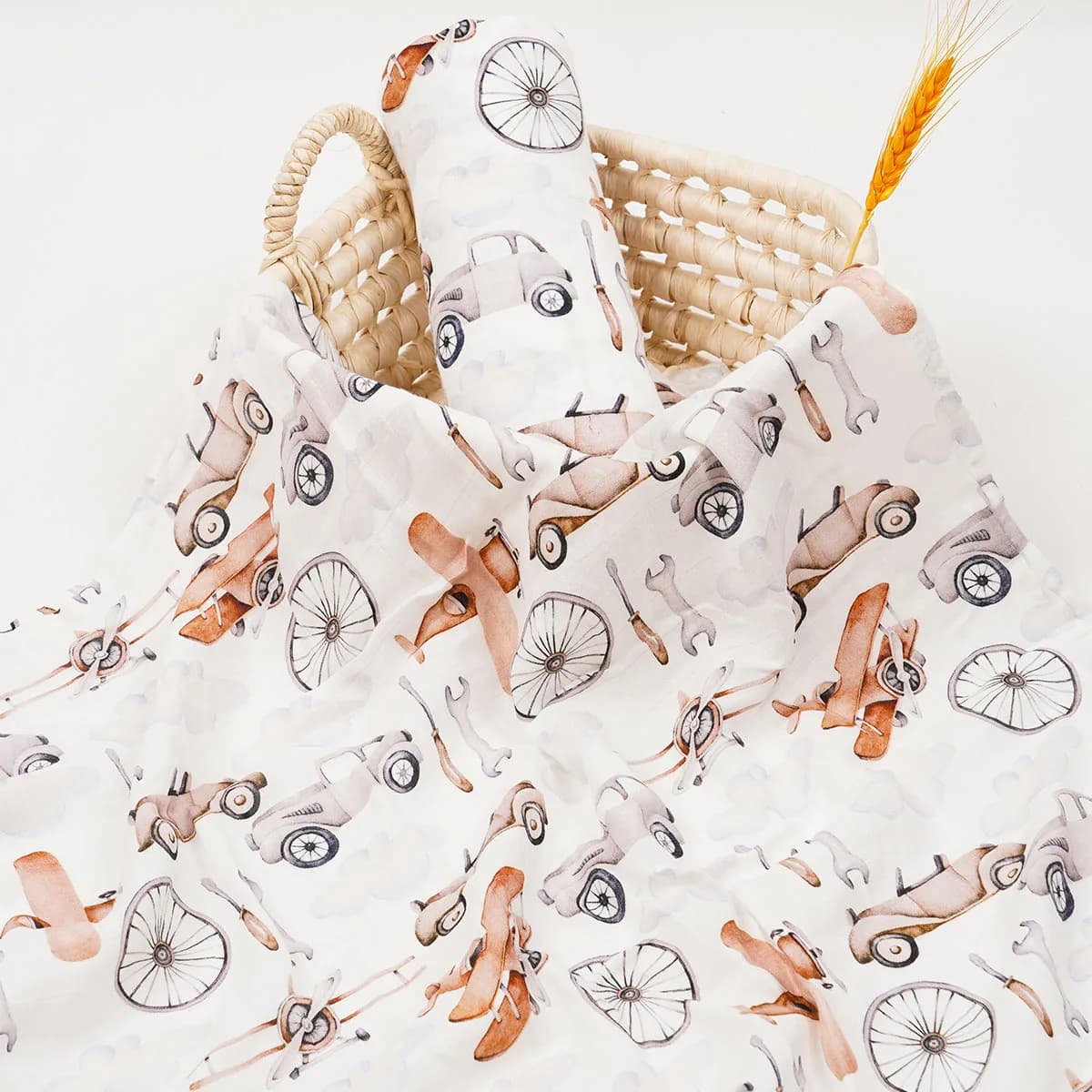 Elinfant Stampa Digitale 1 pz Mussola di Cotone di Bambù Coperte Swaddle di Alta Qualità 120*110 cm 2 Strati Neonato Asciugamano Da Bagno Wrap