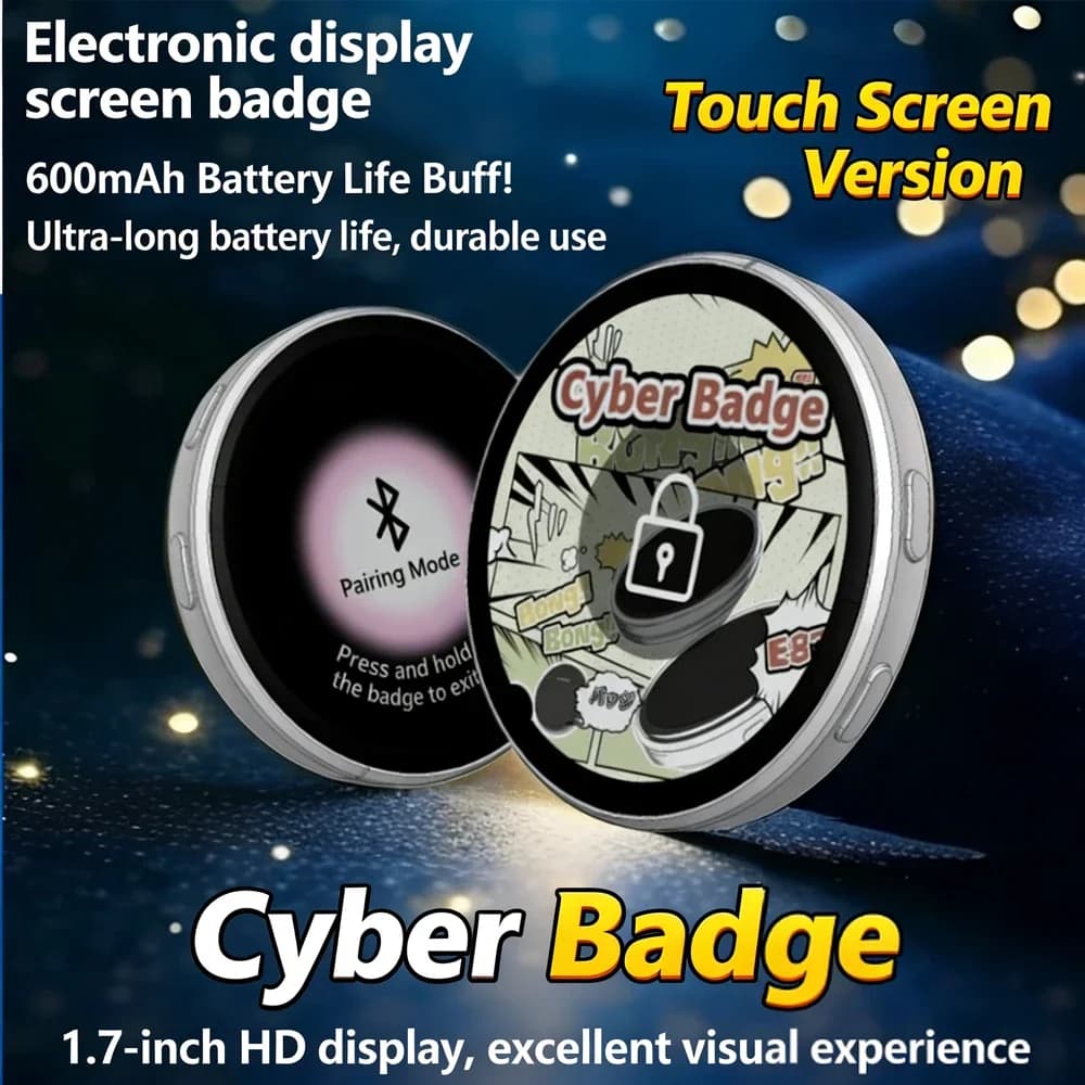Badge Elettronico Dinamico Anime - Display Digitale per Fan e Amici Otaku - Merchandising Anime
