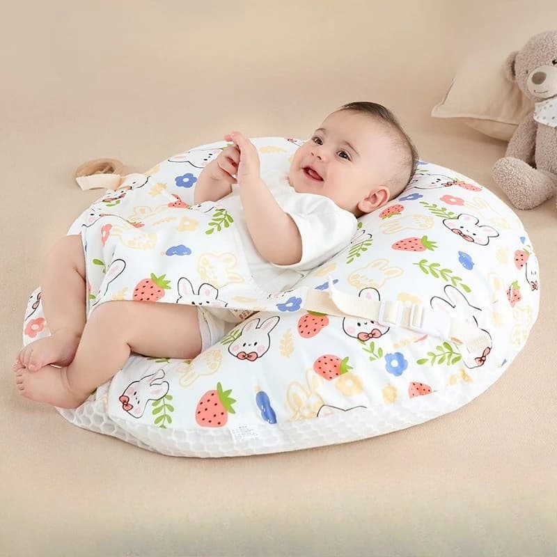 0-3 anni Cuscini per allattamento per neonati Simpatico cartone animato Stampa Pendenza Cuscino Anti Sputare Cuscini per il latte Strumenti per