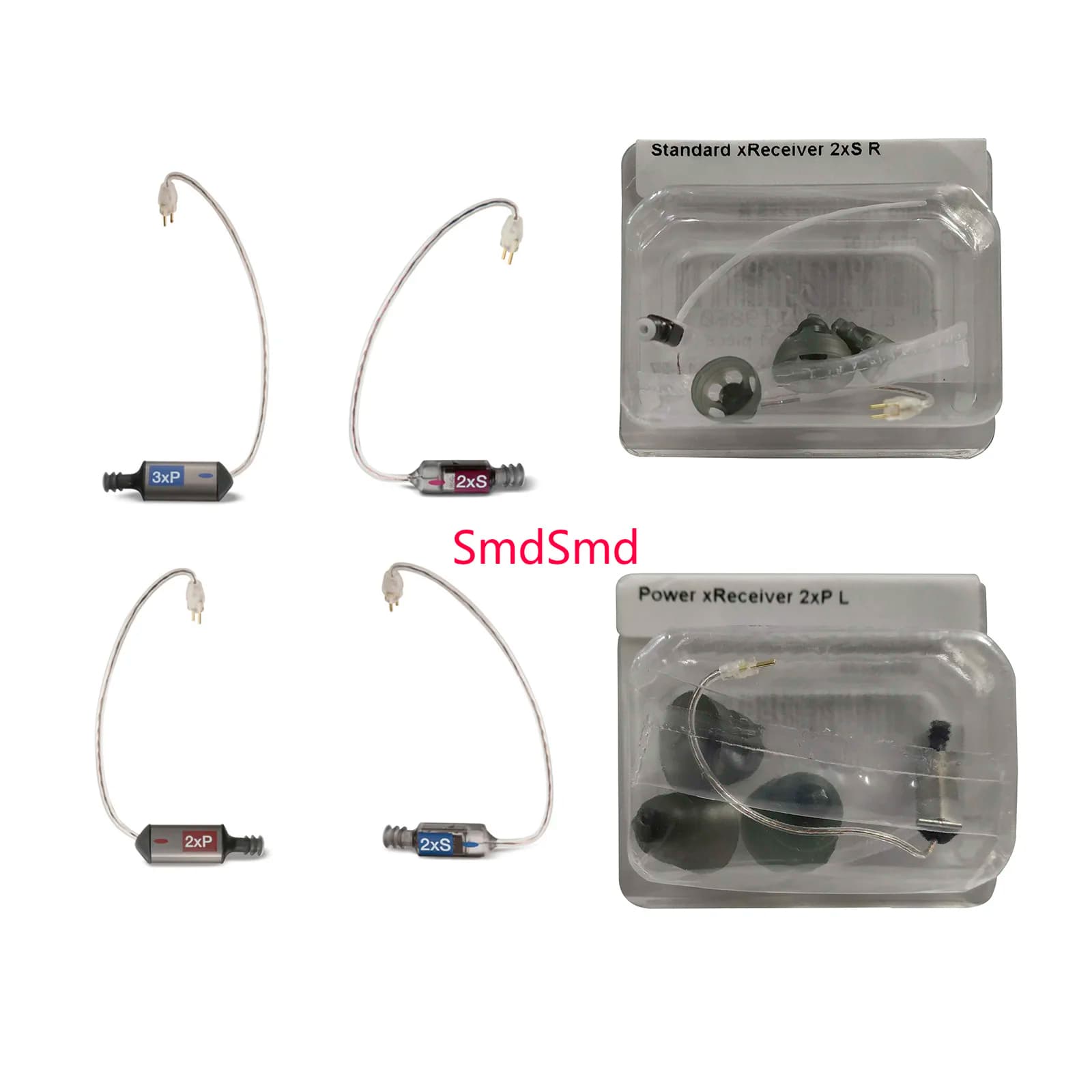 Ricevitore Phonak (2 Pin) per apparecchi acustici Phonak/Unitron, cavi di alimentazione per ricevitori (xP) e ricevitori standard (xS)