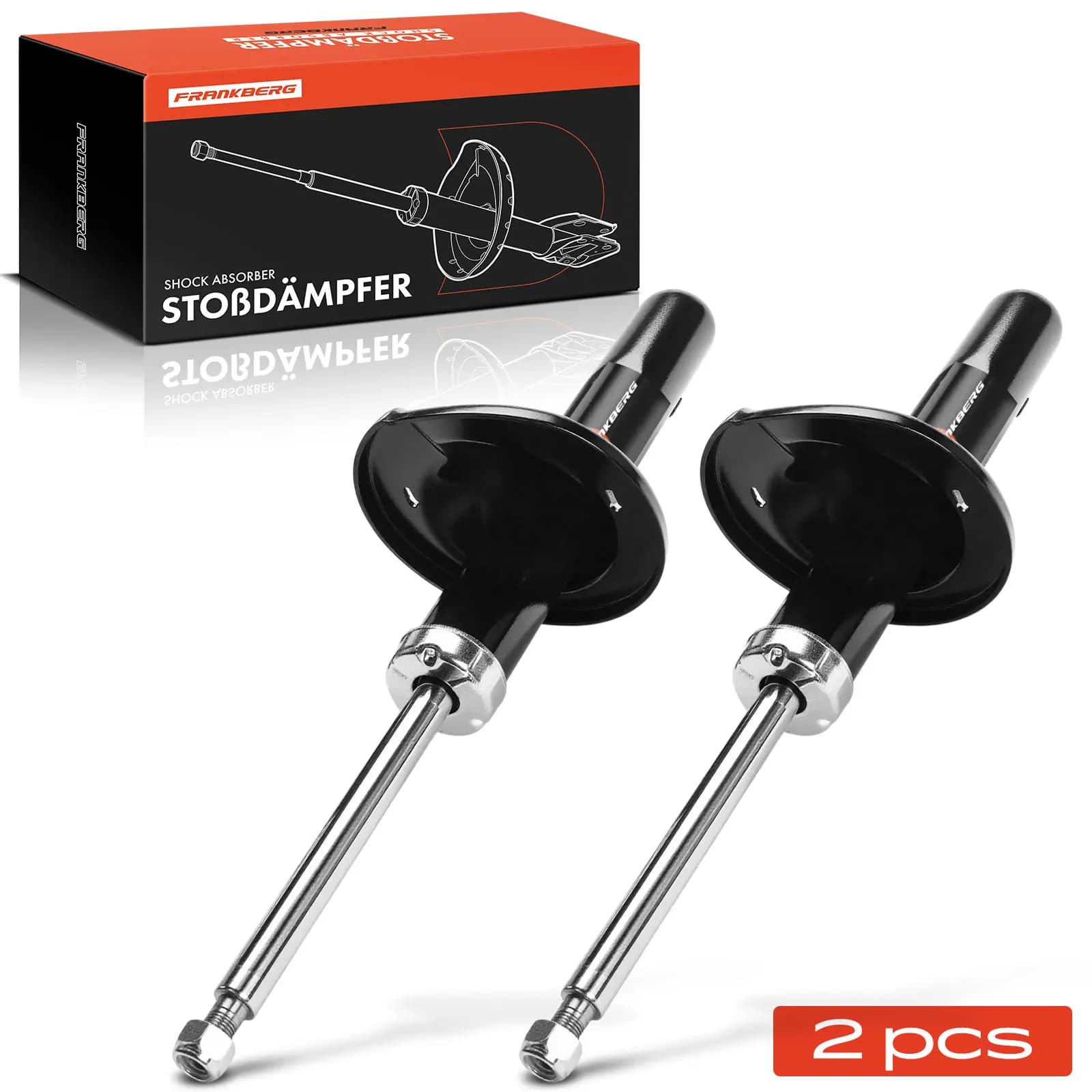 Frankberg 2x Ammortizzatore a Gas Anteriore Sinistro Destro per Citroën C15 VD Visa Peugeot 205 I 741A/C II 1983-2005 633828