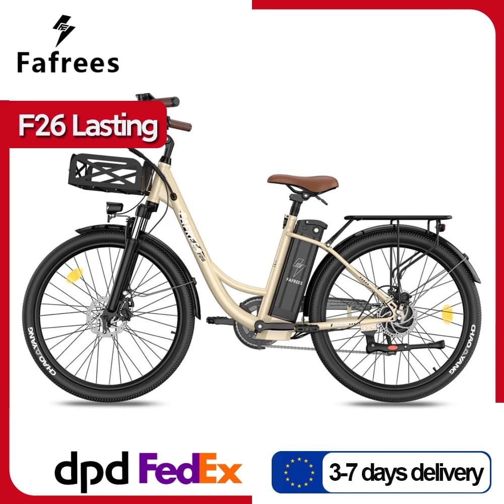 Bicicletta Elettrica Fafrees F26 Lasting, Batteria Rimovibile 36V 20.3Ah/25Ah, 25km/h e Autonomia 80-100km