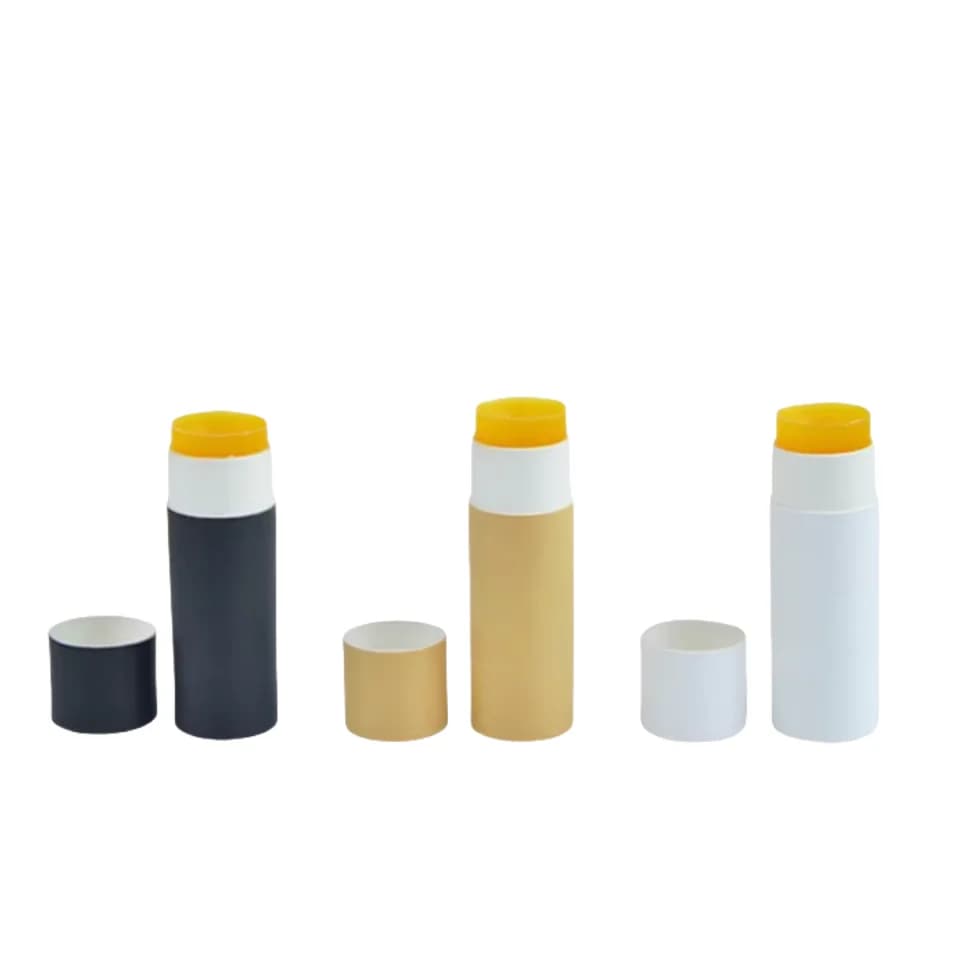 50 tubi push up in carta Kraft, confezione cilindrica cosmetica in cartone, contenitore per deodorante per balsamo per labbra