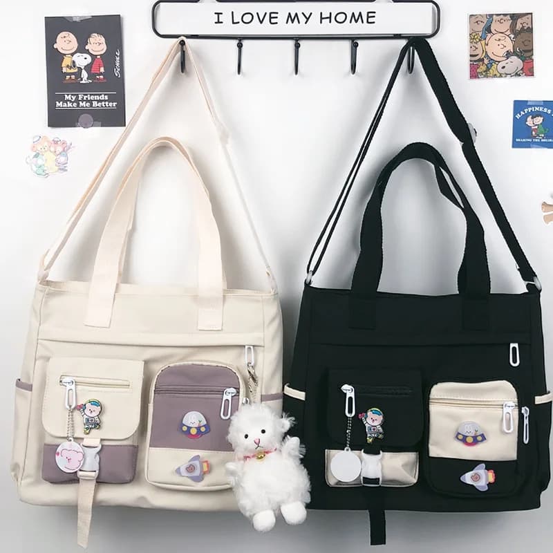 New Canvas Women Handbags Messenger Bag Youth Ladies Fashion Shoulder Tote Bag versatili borse a tracolla femminili Pouch Pack Bolsas