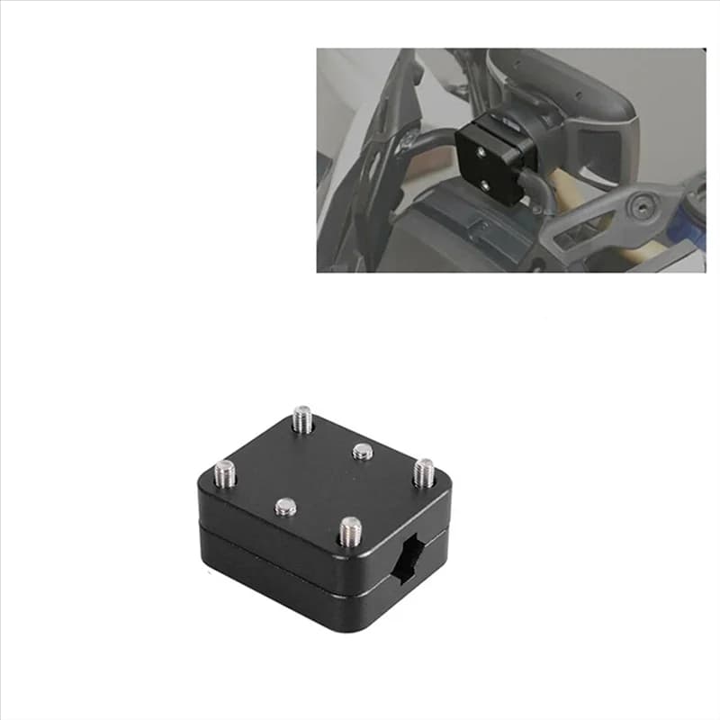 Staffa GPS per moto antiruggine Supporto per montaggio antivibrante da 12-16 mm Staffa di navigazione facile da installare