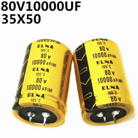 2 pz febbre amplificatore audio filtro condensatore 50V 63V 80V 100V 10000UF 15000UF 22000UF 35 x50mm 35 x60mm 35 x70mm 35 x80mm