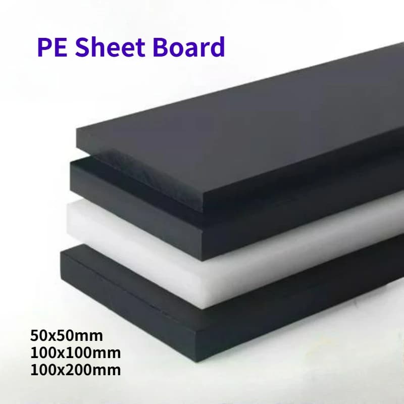 1/2/5 pz 50x50mm ~ 100x200mm HDPE Bordo Resistente All'usura Nero PE Piastra In Polietilene Pad Modello Fatto A Mano bordo di Plastica di Spessore